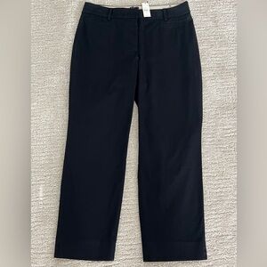 NWT Talbots Black Cropped Pant, Size 4